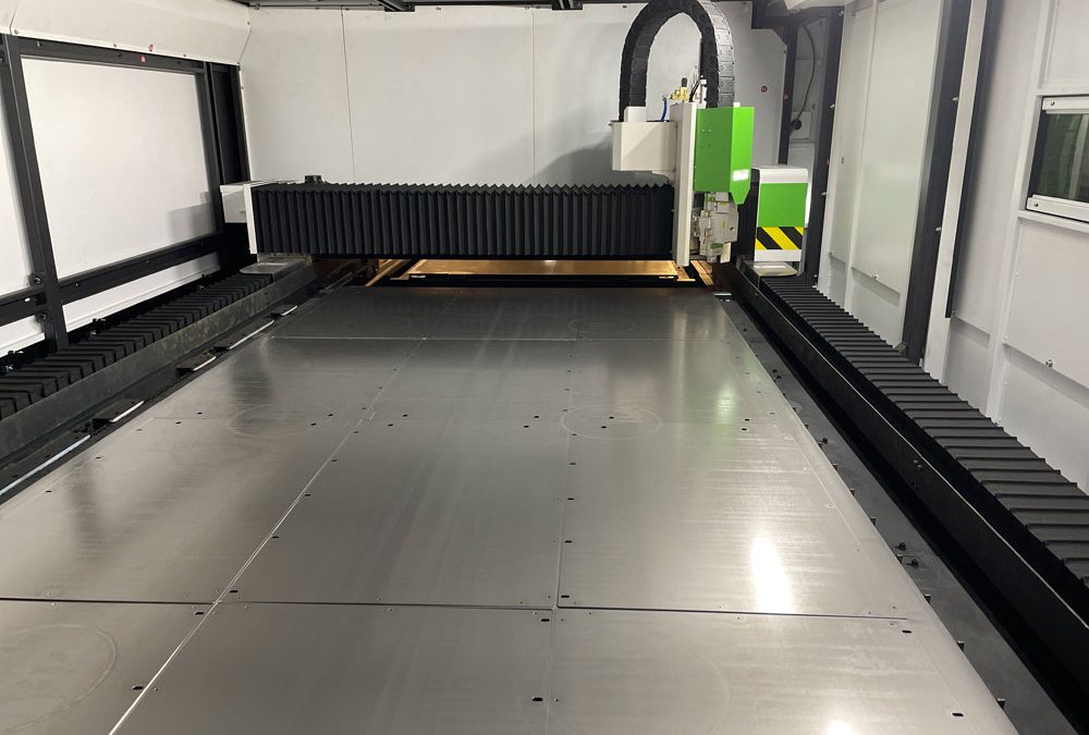 Laser cutting machine inside