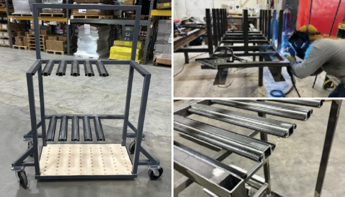 Custom carts for Dormakaba made by TAB Industries